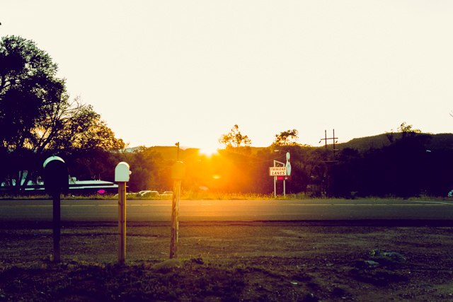 夕日を楽しんでいるとキャンプ場につく頃には夜