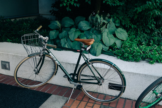 ロゴ入り自転車