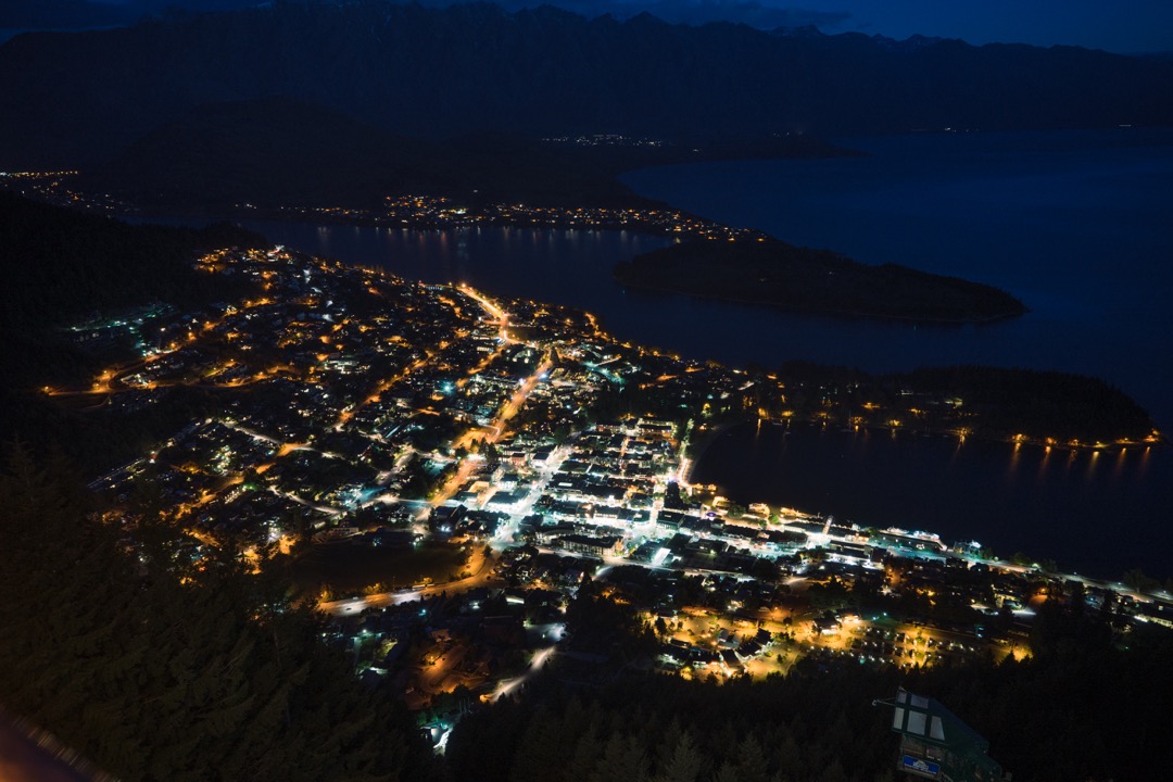 クイーンズタウンの夜景