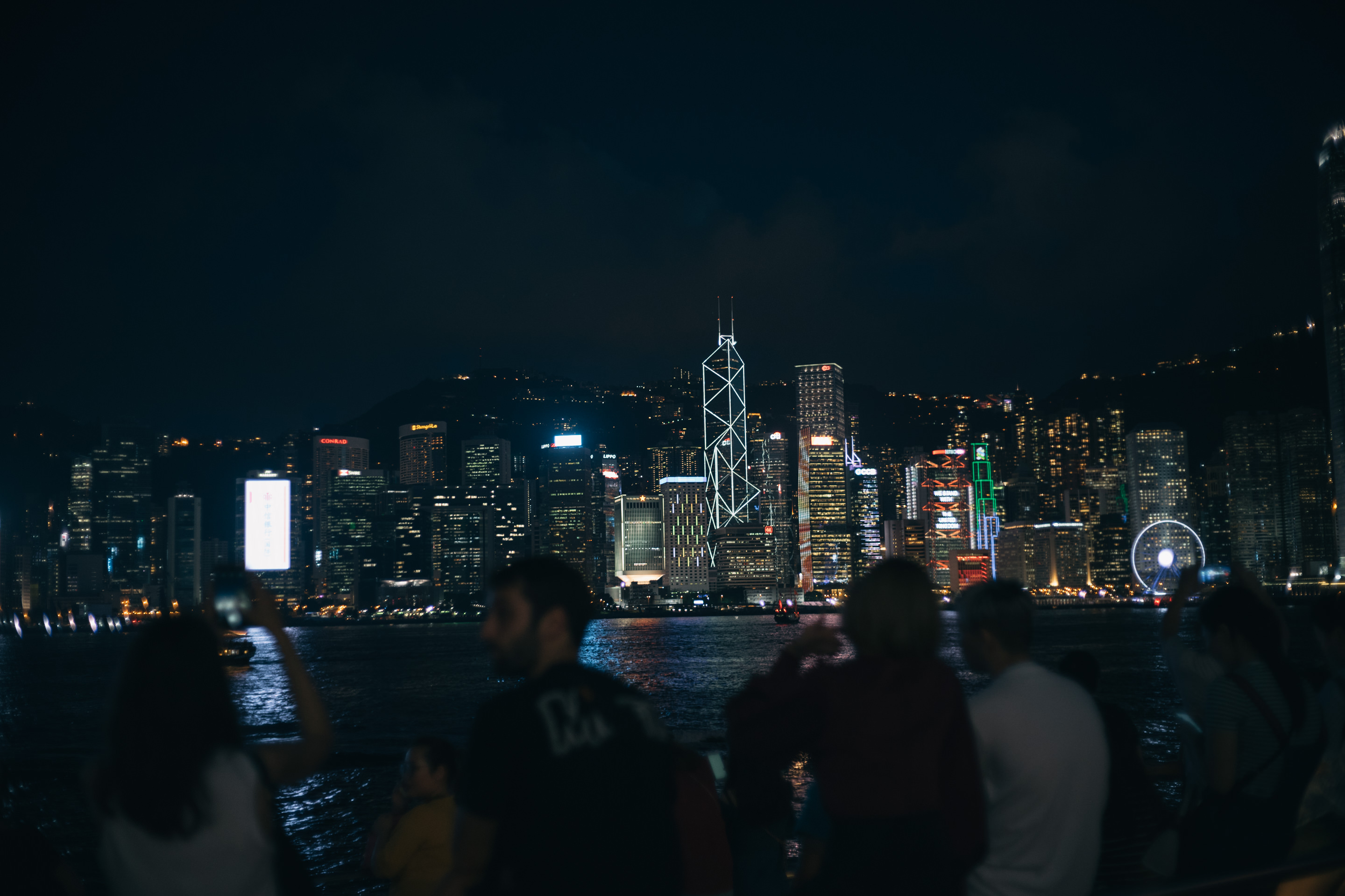 香港島の夜景