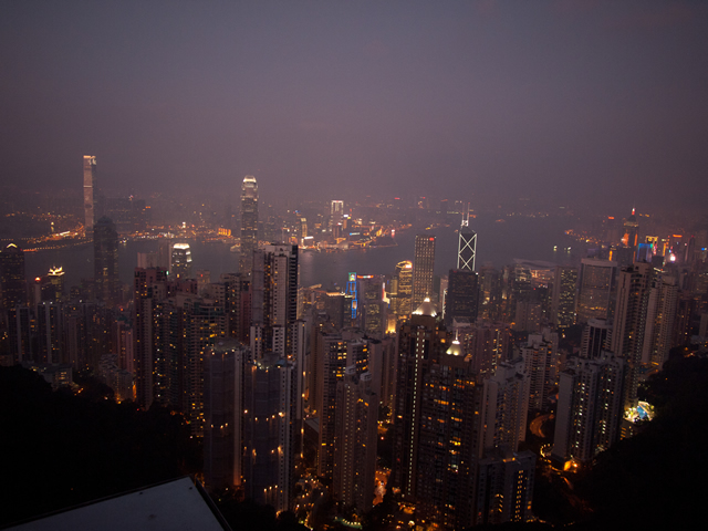 ビクトリア・ピークからの夜景